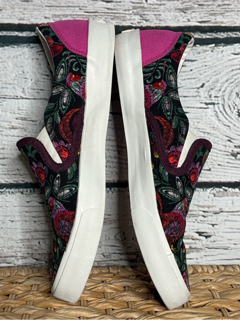 inkkas Rooster slip one Black Floral Slip-On sneakers - Picture 11 of 12